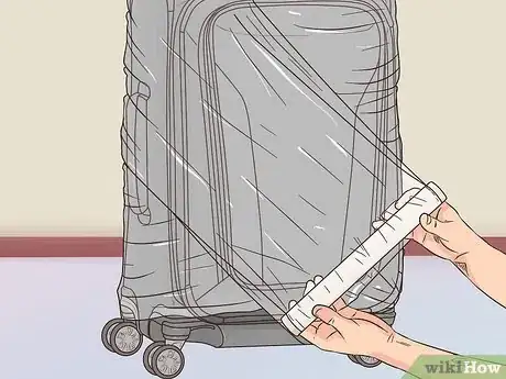 Image titled Wrap Luggage in Plastic at Home Step 7