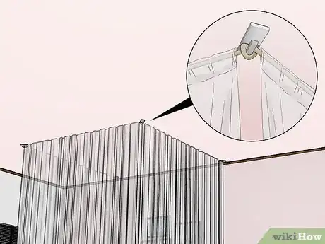 Image titled Hang Curtains Around a Bed Without Drilling Step 9