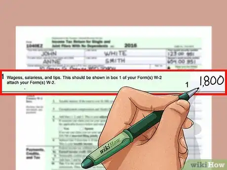 Image titled Fill Out a US 1040EZ Tax Return Step 8