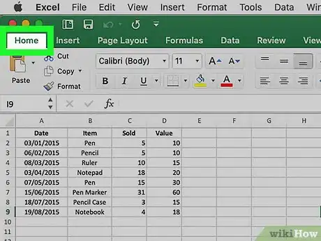 Image titled Insert Rows in Excel Using a Shortcut on PC or Mac Step 9