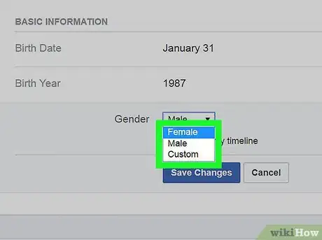 Image titled Change Gender on Facebook Step 23