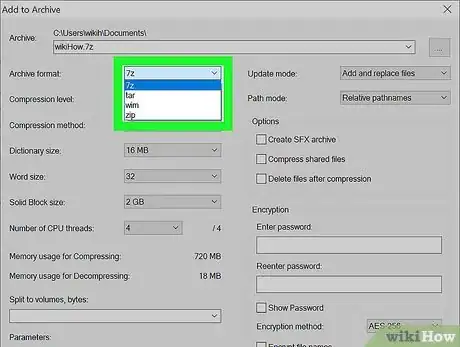 Image titled Highly Compress Files with 7zip Step 5