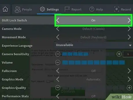 Image titled Shift Lock on Roblox Step 9