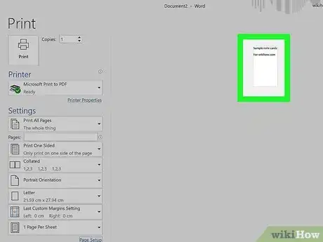 Image titled Print on Note Cards on PC or Mac Step 8