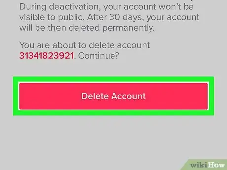 Image titled Delete a TikTok Account Step 6