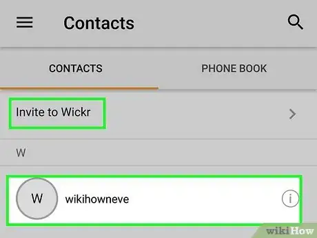 Image titled Chat on Wickr Step 5