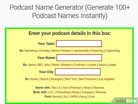 Image titled Register a Podcast Name Step 1