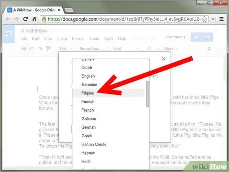 Image titled Translate a Google Drive Document Step 5