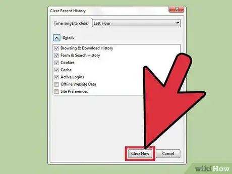 Image titled Clear Cookies and Cache in Firefox Step 6