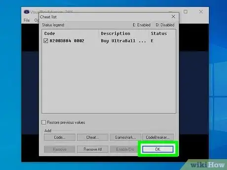 Image titled Use Gameshark Codes on Visualboy Advance Step 26