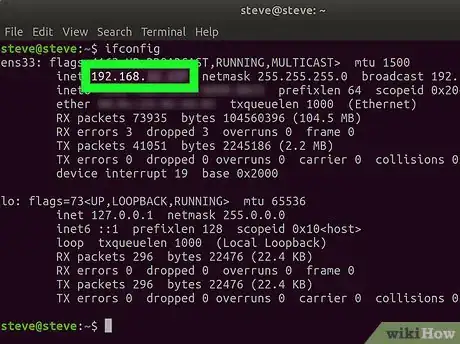 Image titled Check the IP Address in Linux Step 6