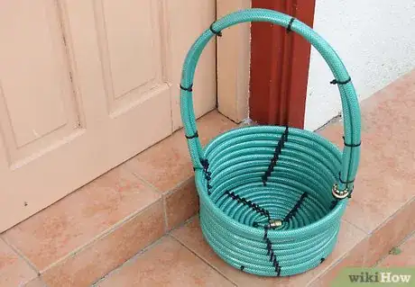 Image titled Make a Basket from a Garden Hose Step 1