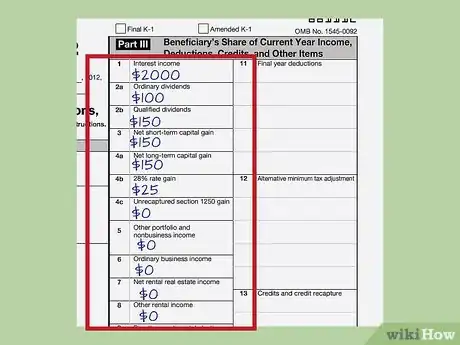 Image titled Fill Out and File a Schedule K 1 Step 4