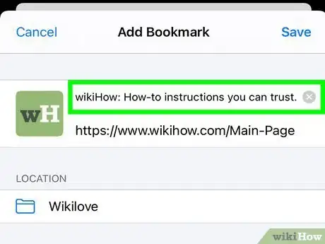 Image titled Bookmark on an iPad Step 4