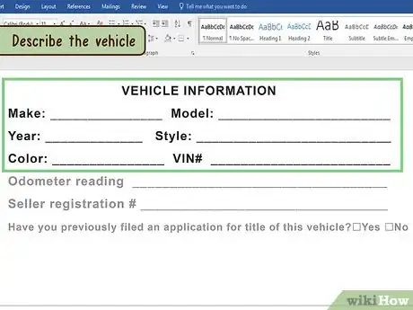 Image titled Draft a Bill of Sale for a Vehicle Step 6