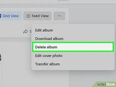 Image titled Delete an Album on Facebook Step 6