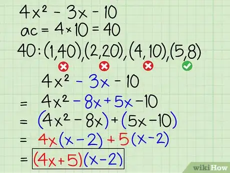 Image titled Factor by Grouping Step 10