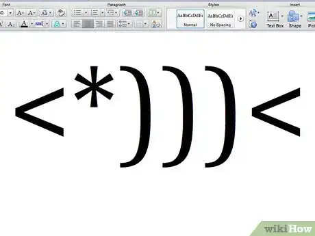 Image titled Create a Fish Using Keyboard Symbols Step 5