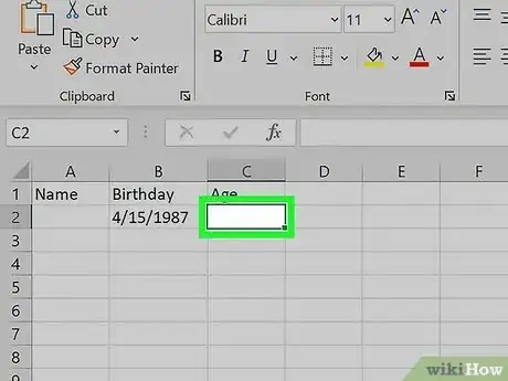 Image titled Calculate Age on Excel Step 21