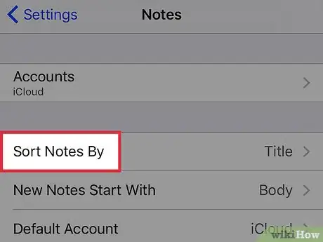 Image titled Sort Notes by Date Created on an iPhone Step 3