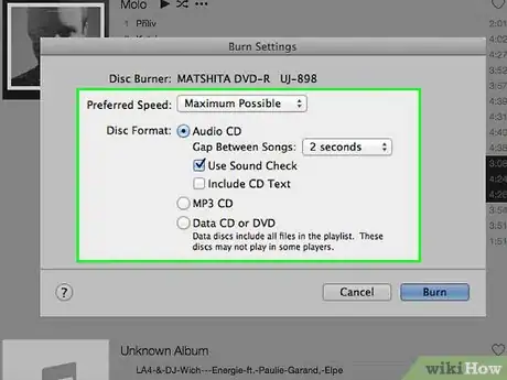 Image titled Burn an Audio CD on Mac OS X Step 8