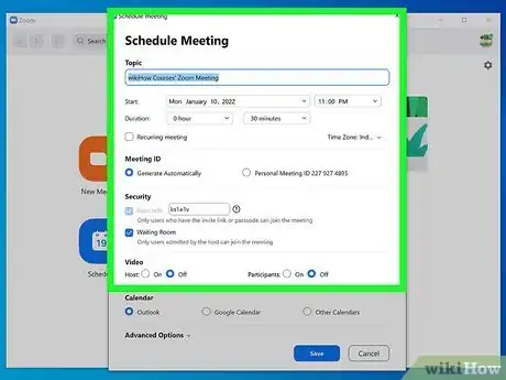 Image titled Schedule a Zoom Meeting in Outlook Step 2