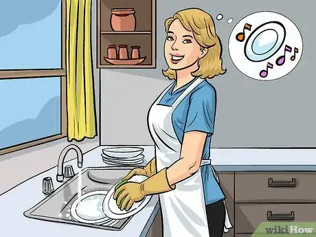 Image titled Have Fun While Washing Dishes Step 1