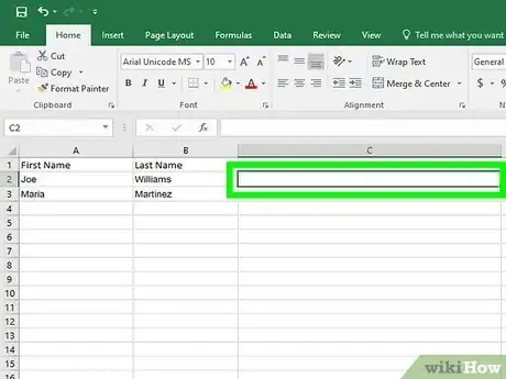 Image titled Combine Two Columns in Excel Step 16