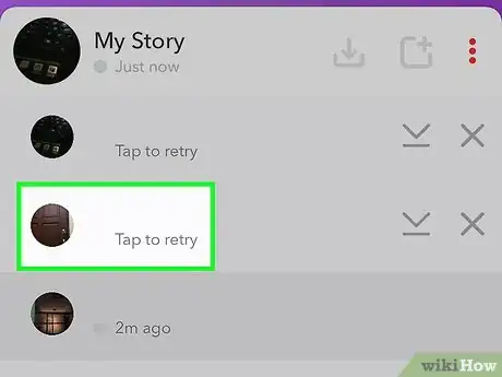 Image titled Add Multiple Pictures to a Snapchat Story Step 12