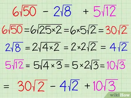 Image titled Add and Subtract Square Roots Step 1