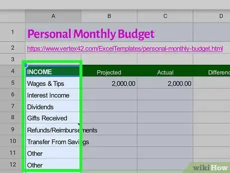 Image titled Edit Google Sheets on Mobile Step 10