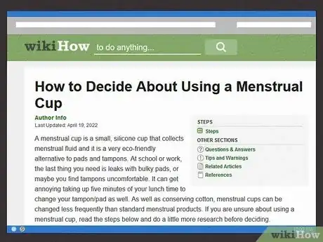 Image titled Buy a Menstrual Cup Step 1