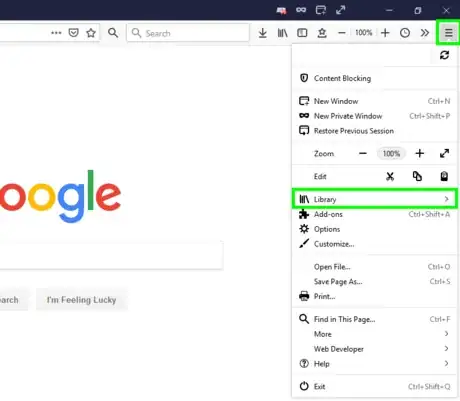 Image titled Firefox Menu Open Library.png