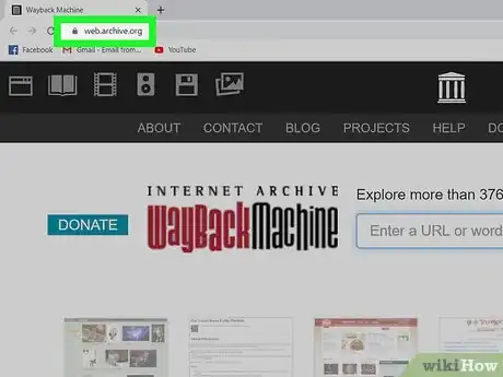 Image titled Use the Internet Archive's Wayback Machine Step 1