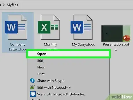 Image titled Link an Excel File to a Word Document Step 1