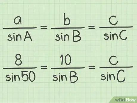 Image titled Use the Laws of Sines and Cosines Step 12