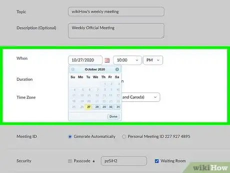 Image titled Schedule a Meeting in Zoom Step 15