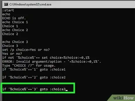 Image titled Create Options or Choices in a Batch File Step 15