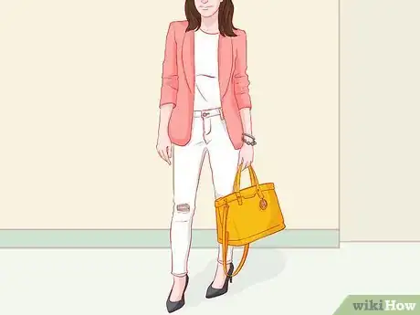 Image titled Wear a Yellow Bag Step 1