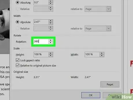 Image titled Rotate Images in Microsoft Word Step 9