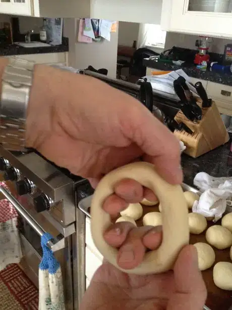 Image titled Enlarge bagel hole