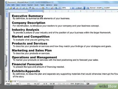 Image titled Write a Business Plan for a Start Up Step 17