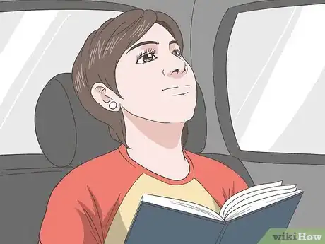 Image titled Avoid Nausea when Reading in the Car Step 1