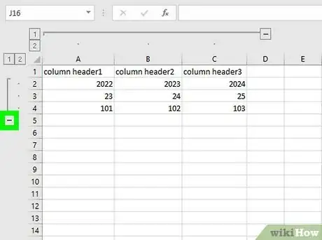 Image titled Group and Outline Excel Data Step 12