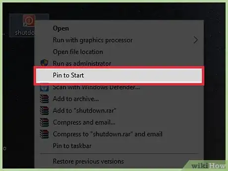 Image titled Make a Shutdown Shortcut in Windows Step 6