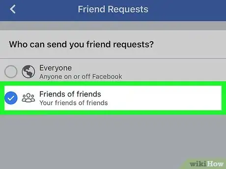 Image titled Block Friend Requests on Facebook Step 14