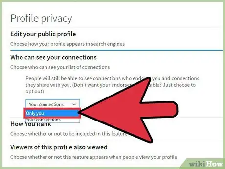 Image titled Hide Connections on Linkedin Step 7