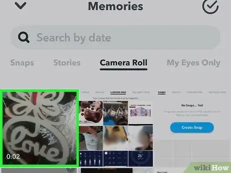 Image titled Upload Long Videos on Snapchat from Camera Roll on Android Step 5