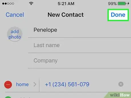 Image titled Add a Contact on an iPhone Step 15