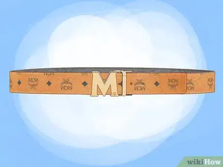 Image titled Tell if an MCM Belt Is Fake Step 1